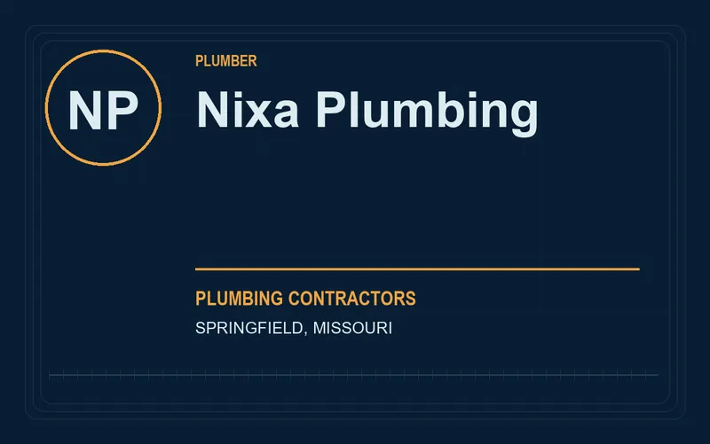 Nixa Plumbing in Springfield, Missouri