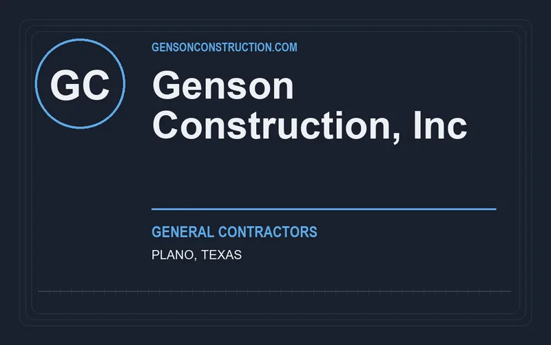 Genson Construction, Inc in Plano, Texas