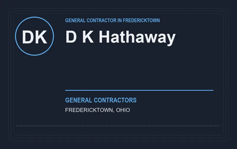 D K Hathaway in Fredericktown, Ohio