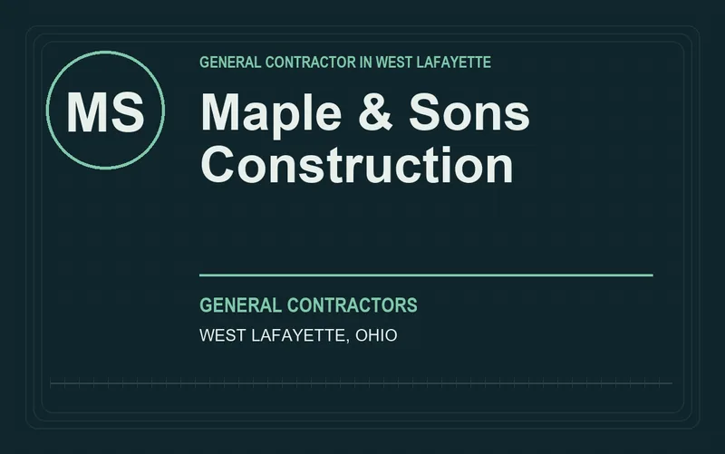 Maple & Sons Construction in West Lafayette, Ohio
