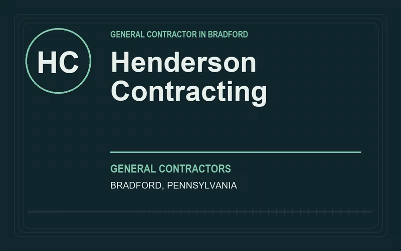 Henderson Contracting in Bradford, Pennsylvania