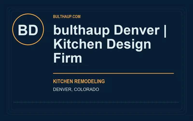 bulthaup Denver | Kitchen Design Firm in Denver, Colorado