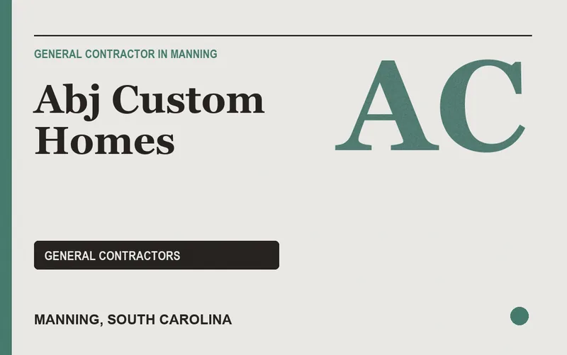Abj Custom Homes in Manning, South Carolina