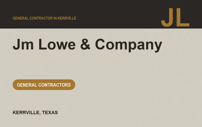 JM LOWE & COMPANY in Kerrville, Texas