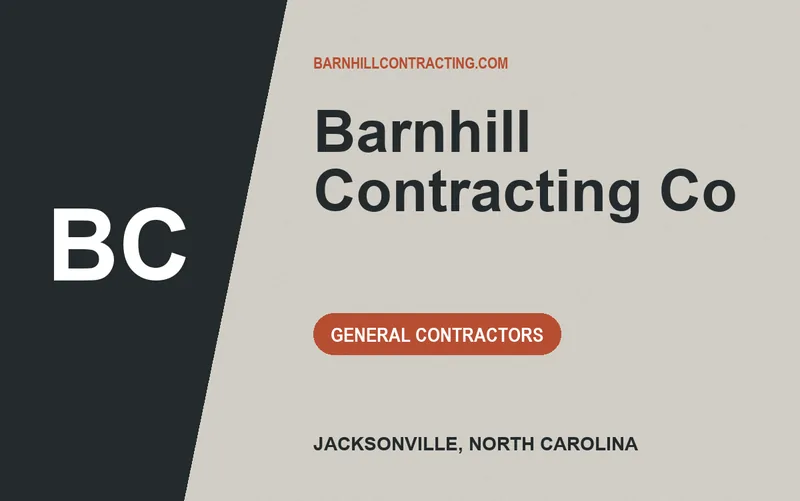 Barnhill Contracting Co in Jacksonville, North Carolina