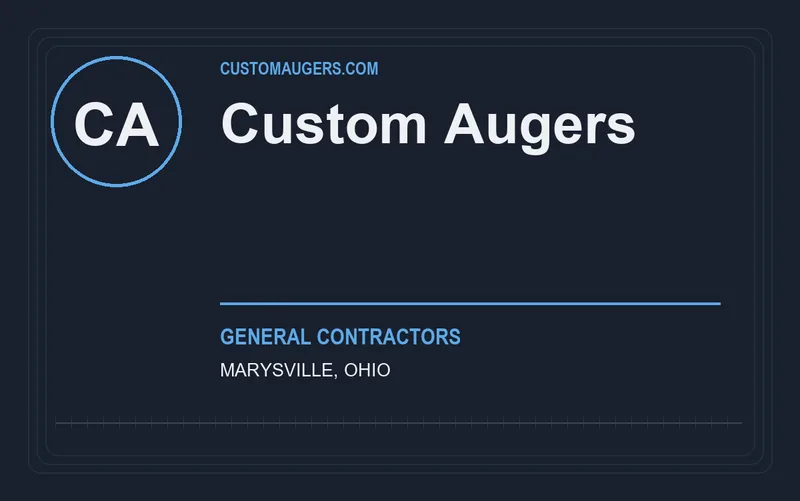 Custom Augers in Marysville, Ohio