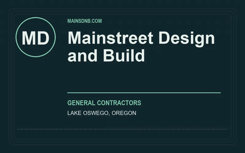 Mainstreet Design and Build in Lake Oswego, Oregon