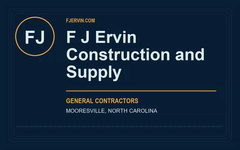F J Ervin Construction and Supply in Mooresville, North Carolina