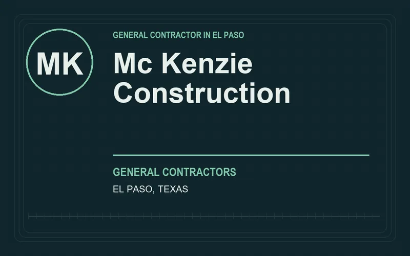 Mc Kenzie Construction in El Paso, Texas