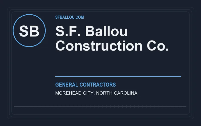 S.F. Ballou Construction Co. in Morehead City, North Carolina