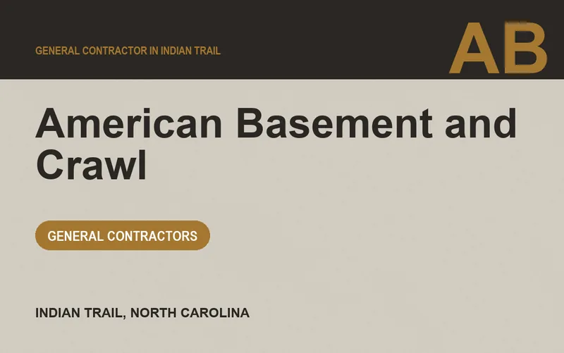 American Basement and Crawl in Indian Trail, North Carolina