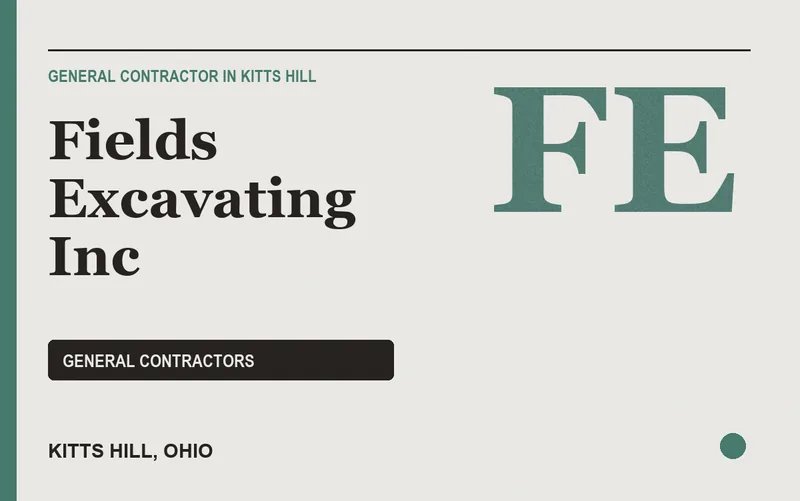 Fields Excavating Inc in Kitts Hill, Ohio