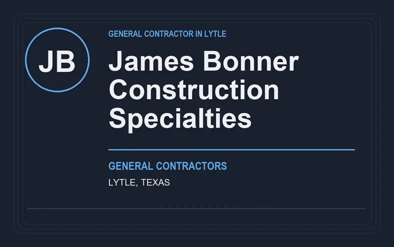James Bonner Construction Specialties in Lytle, Texas