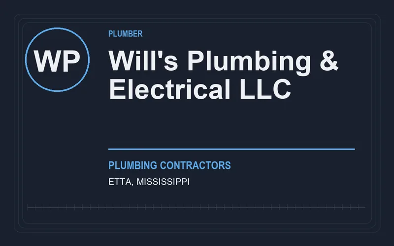 Will's Plumbing & Electrical LLC in Etta, Mississippi