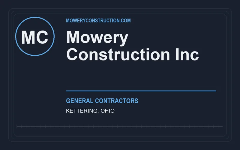 Mowery Construction Inc in Kettering, Ohio
