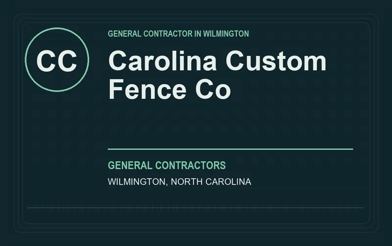 Carolina Custom Fence Co in Wilmington, North Carolina
