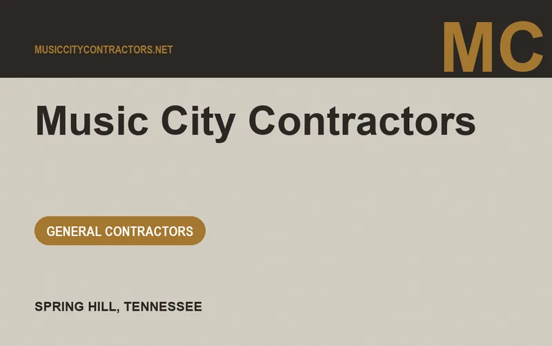 Music City Contractors in Spring Hill, Tennessee