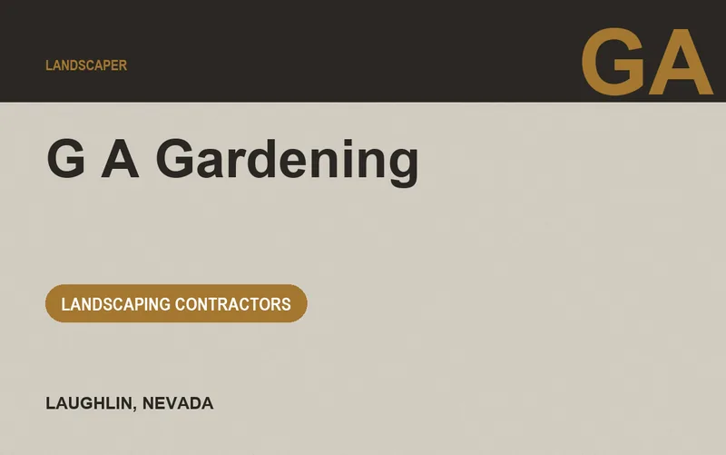 G A Gardening in Laughlin, Nevada
