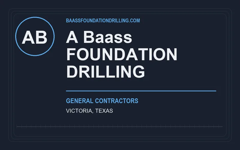 A Baass FOUNDATION DRILLING in Victoria, Texas