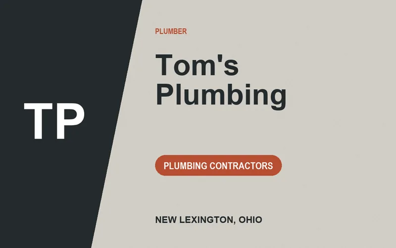 Tom's Plumbing in New Lexington, Ohio