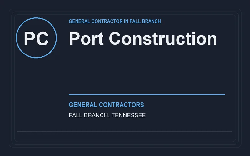 Port Construction in Fall Branch, Tennessee