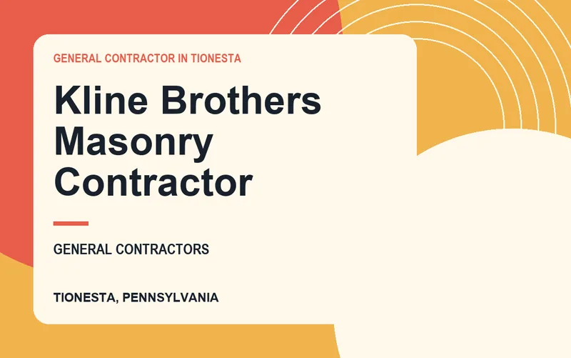 Kline Brothers Masonry Contractor in Tionesta, Pennsylvania