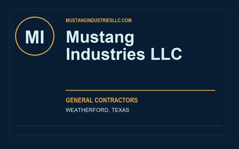 Mustang Industries LLC in Weatherford, Texas