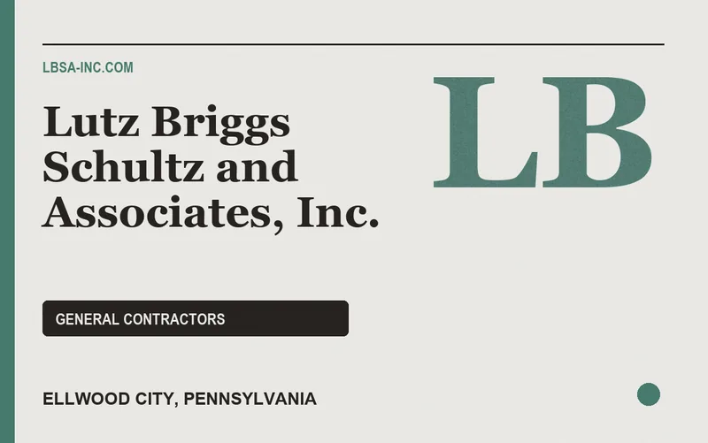 Lutz Briggs Schultz and Associates, Inc. in Ellwood City, Pennsylvania
