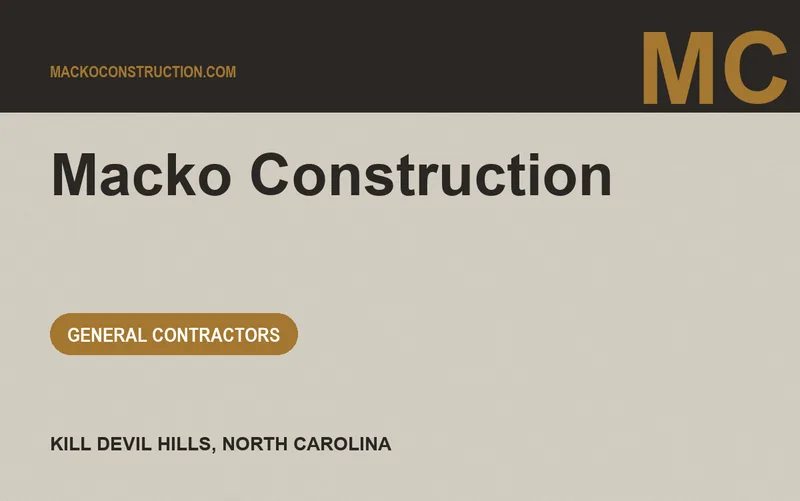 Macko Construction in Kill Devil Hills, North Carolina