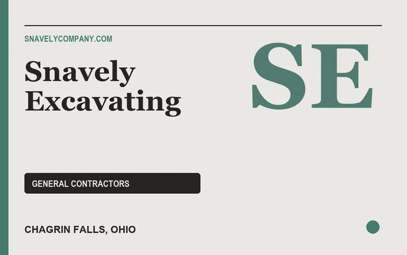 Snavely Excavating in Chagrin Falls, Ohio