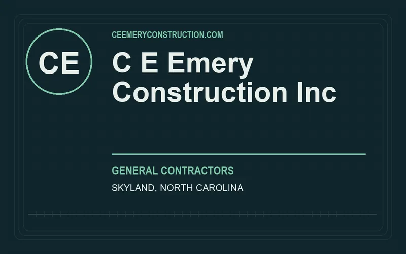 C E Emery Construction Inc in Skyland, North Carolina