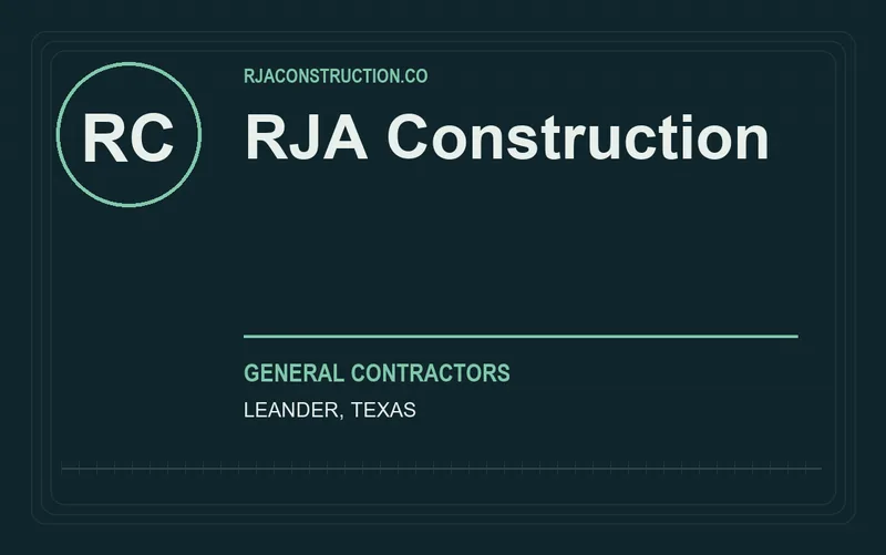 RJA Construction in Leander, Texas