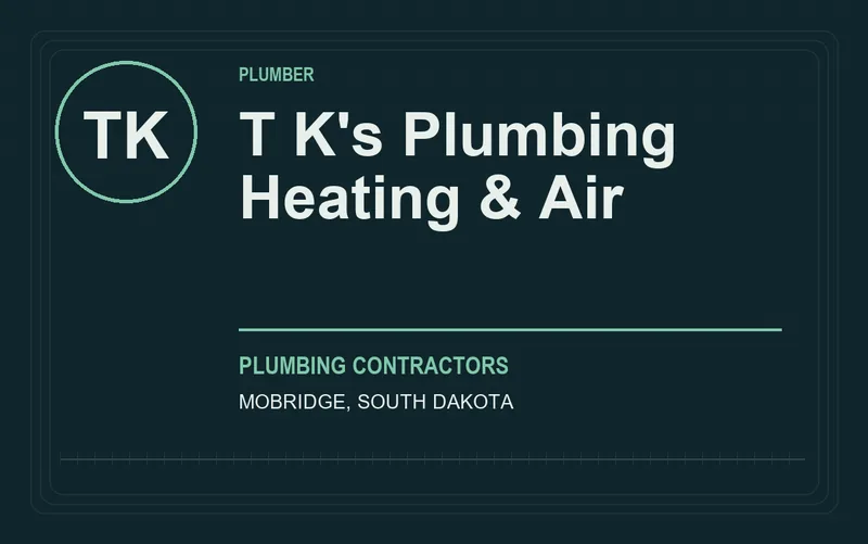 T K's Plumbing Heating & Air in Mobridge, South Dakota