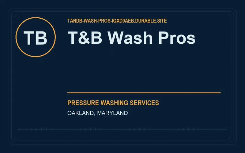T&B Wash Pros in Oakland, Maryland