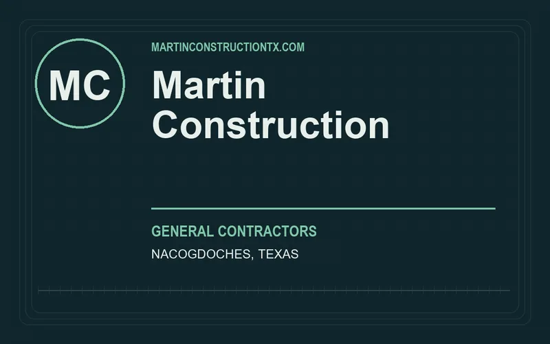 Martin Construction in Nacogdoches, Texas