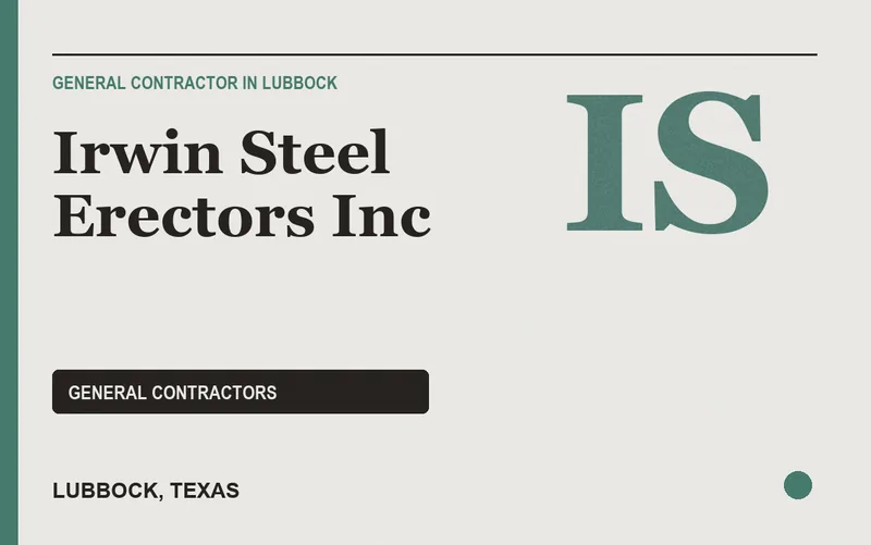 Irwin Steel Erectors Inc in Lubbock, Texas