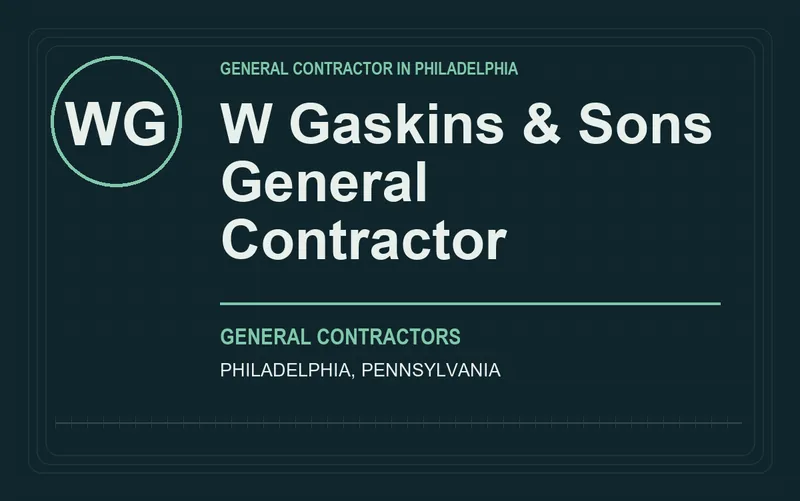 W Gaskins & Sons General Contractor in Philadelphia, Pennsylvania