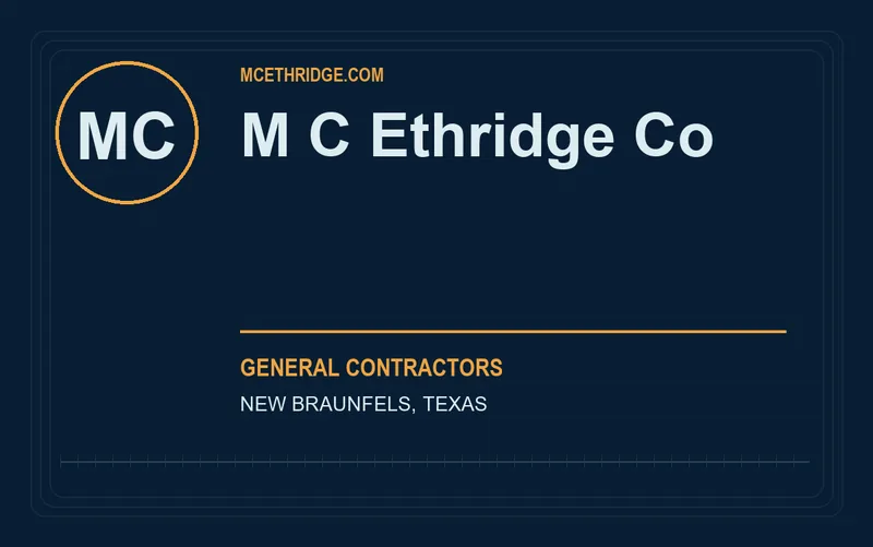 M C Ethridge Co in New Braunfels, Texas