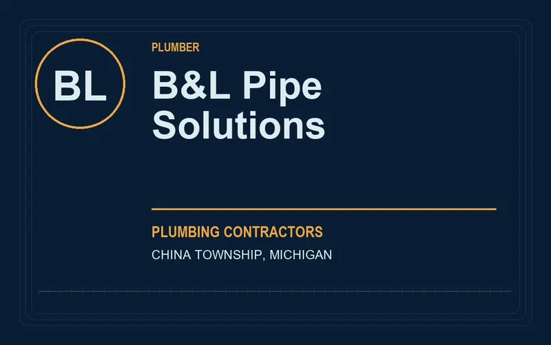 B&L Pipe Solutions in China Township, Michigan