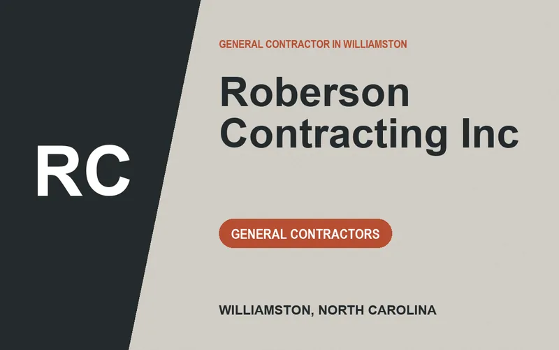 Roberson Contracting Inc in Williamston, North Carolina