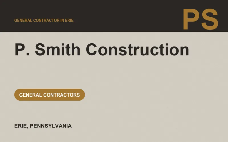P. Smith Construction in Erie, Pennsylvania