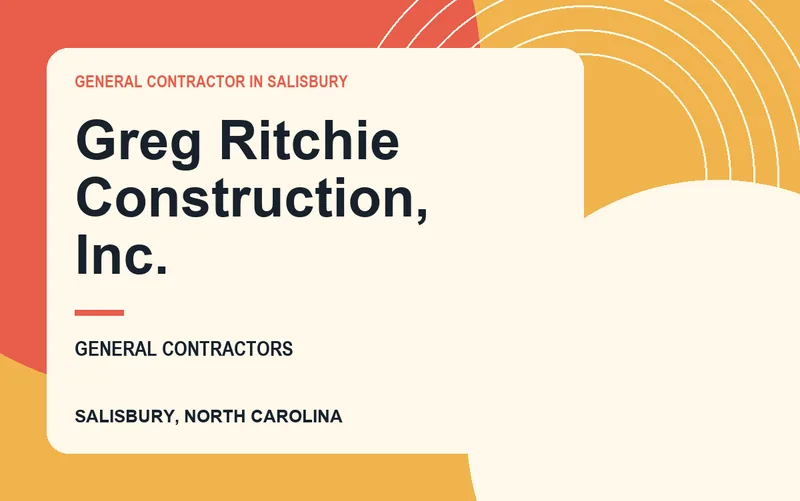 Greg Ritchie Construction, Inc. in Salisbury, North Carolina