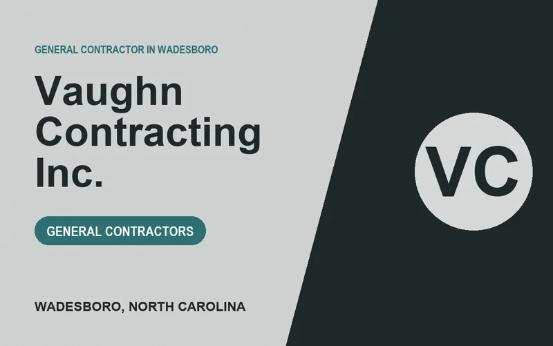 Vaughn Contracting Inc. in Wadesboro, North Carolina