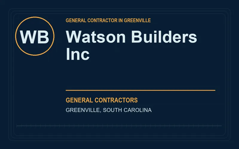 Watson Builders Inc in Greenville, South Carolina