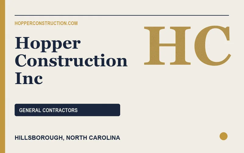 Hopper Construction Inc in Hillsborough, North Carolina
