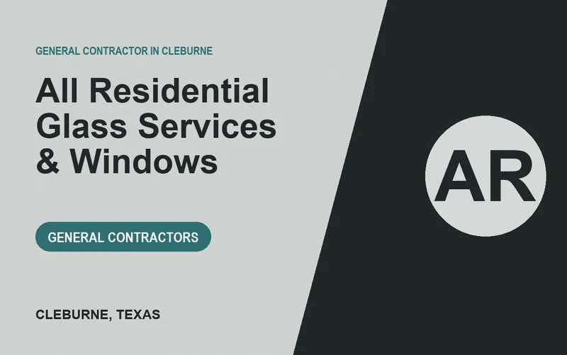 All Residential Glass Services & Windows in Cleburne, Texas