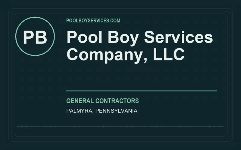 Pool Boy Services Company, LLC in Palmyra, Pennsylvania