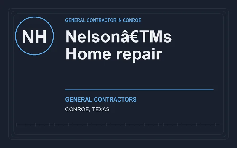 Nelsonâ€TMs Home repair in Conroe, Texas