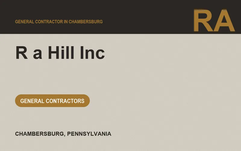 R a Hill Inc in Chambersburg, Pennsylvania