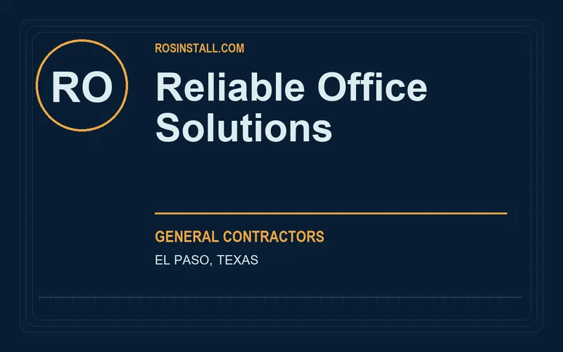 Reliable Office Solutions in El Paso, Texas